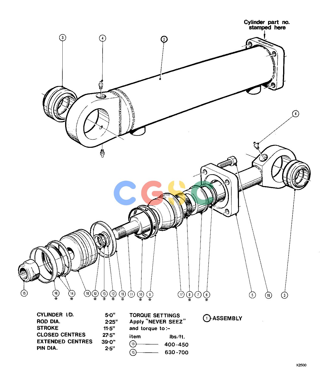 约翰迪尔零件查询TJ618 - ATTACHMENTS CYLINDER WRIST 20`` HEAD SIDE CUT ( 12531 - ) 2879-018/10 [2879-018/10]EPC John Deere online
