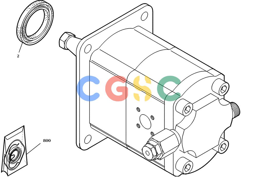 纽荷兰零件查询(EC160) - CRAWLER EXCAVATOR (4/99-) (22.130[001]) - GEAR MOTOR (S/N 716001-UP) New Holland Constructuion