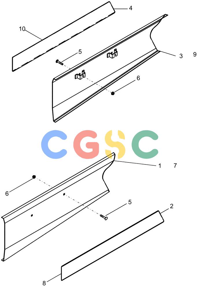 凯斯零件查询(1220) - RIGID TRAILING PLANTER EARLY RISER SERIES (7/08-12/13) (90.108.05) - ENDSHIELDS Case Agriculture
