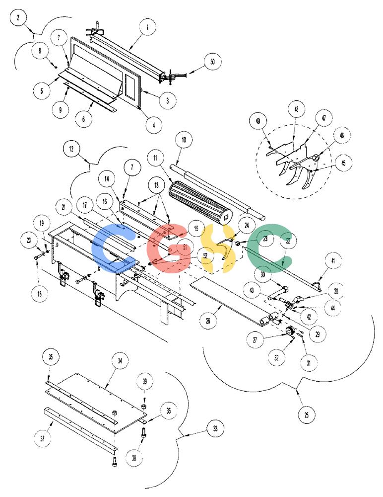 凯斯零件查询(1100) - CONCORD AIR SYSTEM (10/97-12/00) (E08) - PRODUCT METER FRONT Case Agriculture