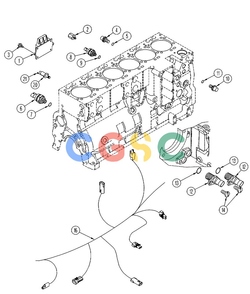 凯斯零件查询(FLX3300B) - FLOATER - 2002 (9/02-10/03) (02-045) - ENGINE - CONTROL MODULE Case Agriculture