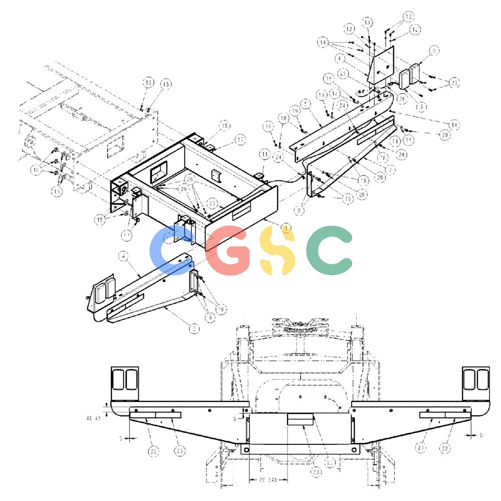 凯斯零件查询(438) - FLEX-AIR APPLICATOR - 2003 (3/03-10/03) (05-002) - EXTENSION GROUP, 60’, 46” Case Agriculture