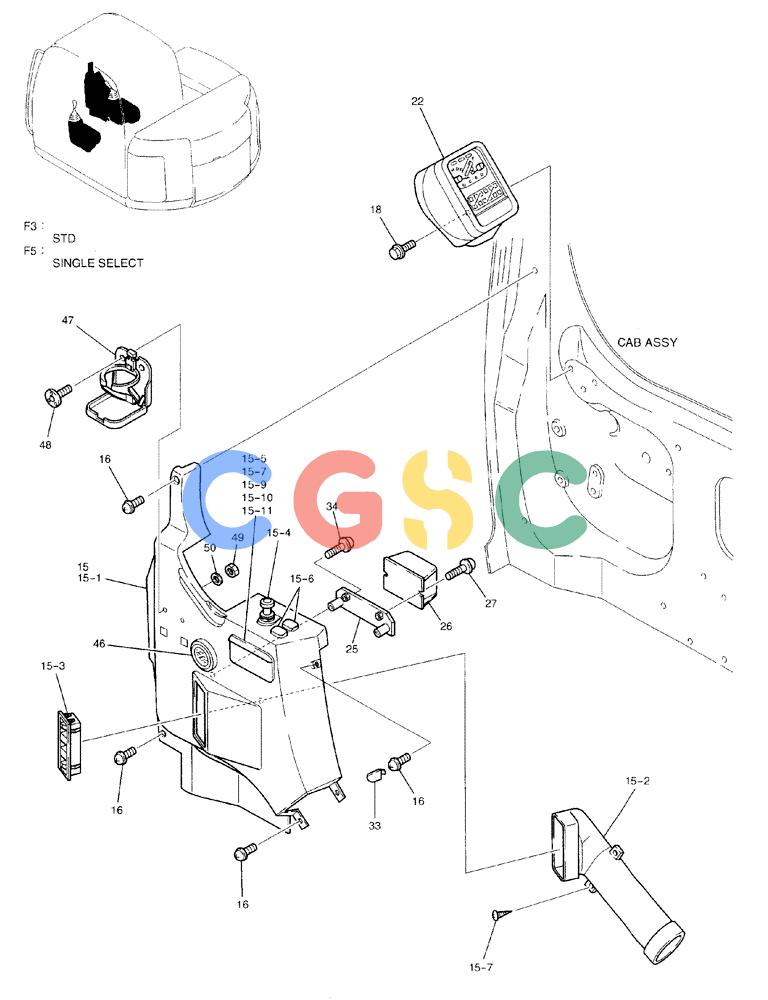 纽荷兰零件查询(EH70) - MIDI CRAWLER EXCAVATOR (N.A.) (1/05-) (058) - PANEL ASSEMBLY, INSTRUMENT New Holland Constructuion