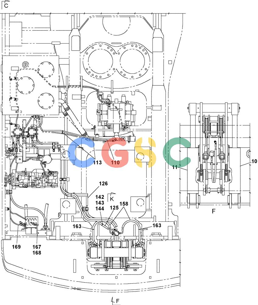 纽荷兰零件查询(E805) - CRAWLER EXCAVATOR (1/05-) (08-067-00[01]) - HYDRAULIC CIRCUIT - OPTIONAL New Holland Constructuion