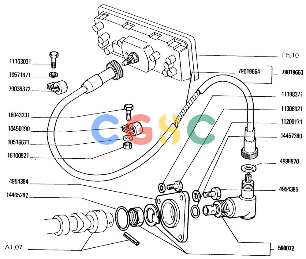 纽荷兰零件查询(FD20) - CRAWLER DOZER (A1.08/A[001]) - HOURMETER AND TACHOMETER DRIVE New Holland Constructuion