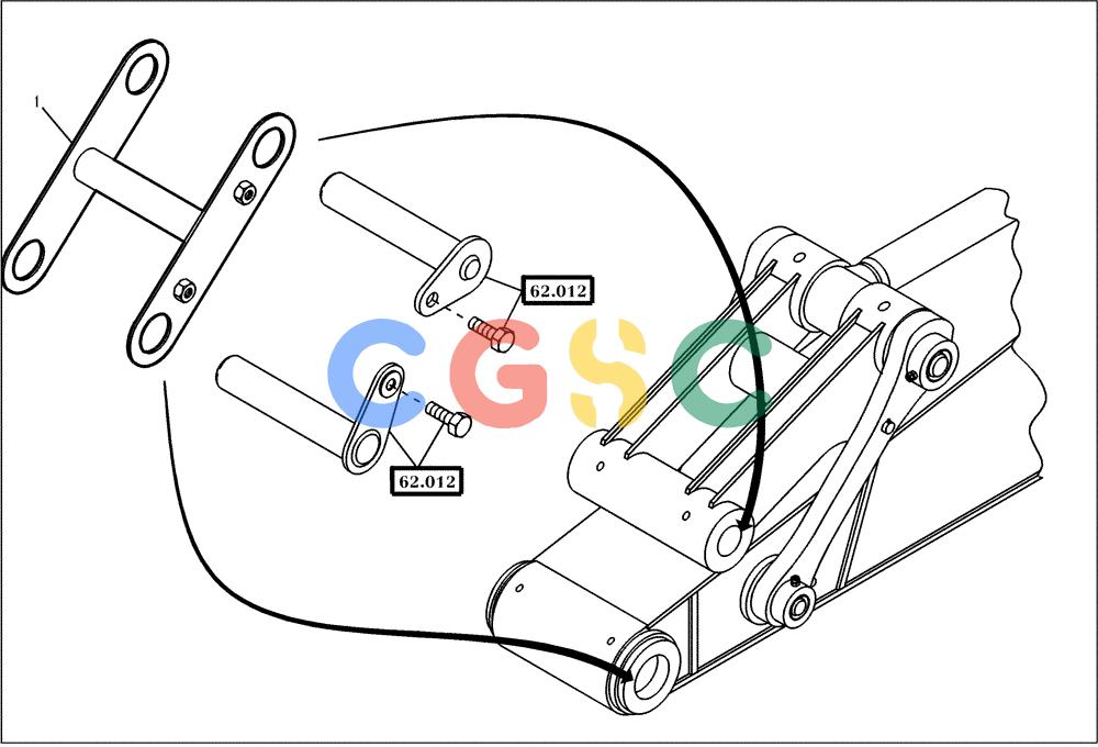 纽荷兰零件查询(EC450) - CRAWLER EXCAVATOR (SN: 750001-UP) (11/99-) (89.020[001]) - TRANSPORT LOCK (S/N 750001-UP) New Holland Constructuion