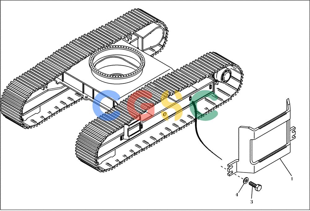 纽荷兰零件查询(EC450) - CRAWLER EXCAVATOR (SN: 750001-UP) (11/99-) (01.810[001]) - STEPS INSTALL.MATERIAL (S/N 750001-UP) New Holland Constructuion
