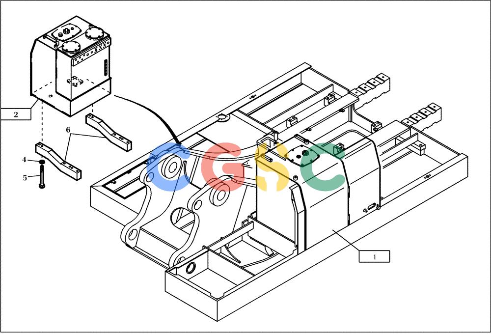 纽荷兰零件查询(EC450) - CRAWLER EXCAVATOR (SN: 750001-UP) (11/99-) (10.010[001]) - CONTAINER INSTALL.MATERIAL (S/N 750001-UP) New Holland Constructuion