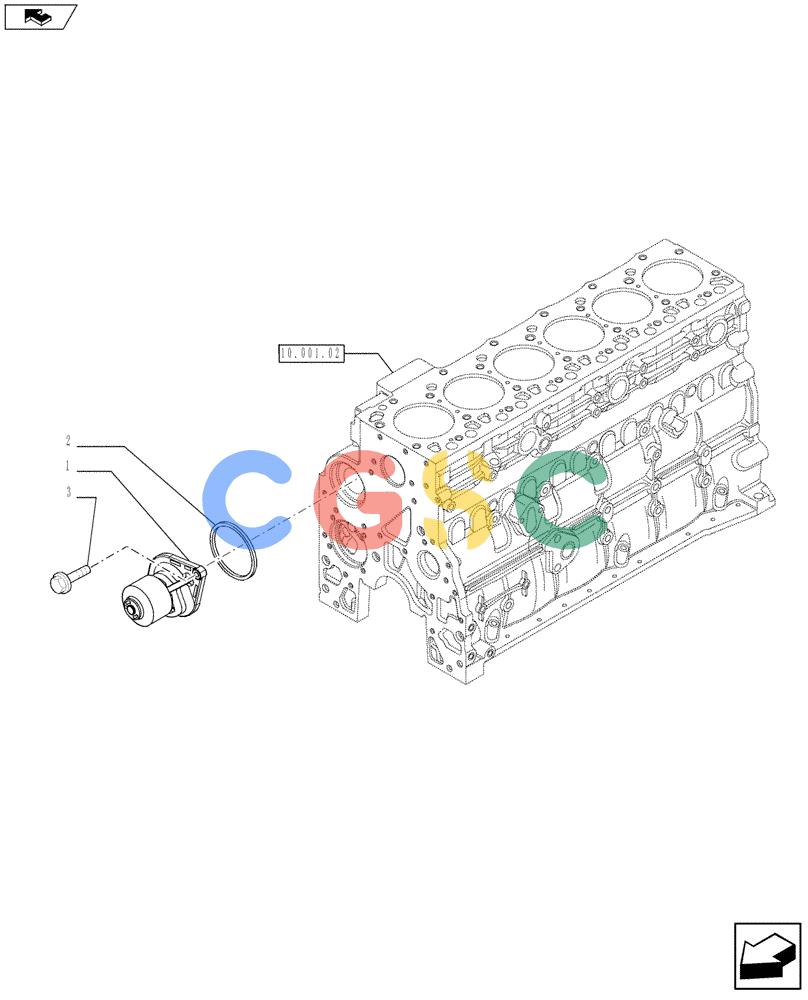 神钢零件查询(F4GE9684F J602) - ENGINE - 504375333 - 84250815 (1/13-) (10.402.02) - WATER PUMP (2853442) Kobelco