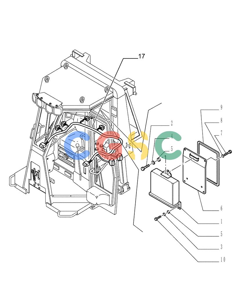 纽荷兰零件查询(DC150PS) - CRAWLER DOZER (9.652[16]) - ROPS CAB - ELECTRIC COMPONENTS - - OPTIONAL CODE 76076873 New Holland Constructuion