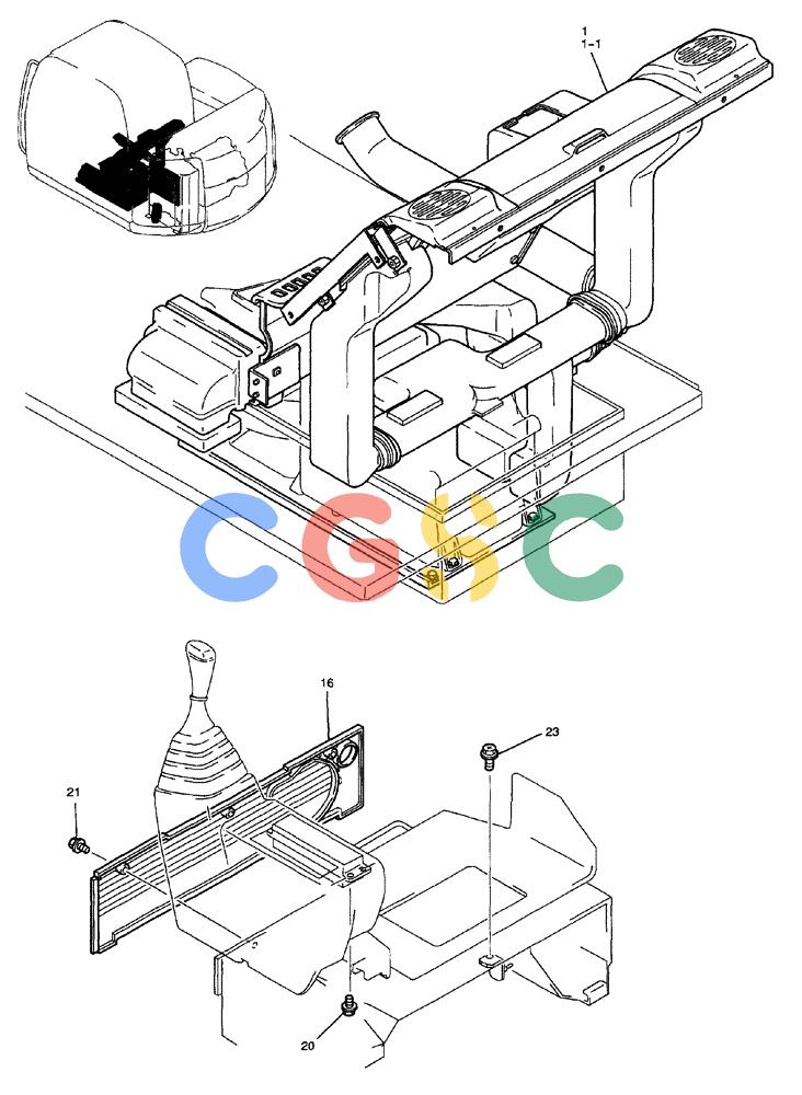 纽荷兰零件查询(EH80) - MIDI CRAWLER EXCAVATOR ASN LF04-02000 (N4TA18001 thru N4TA18010, ASN N5TA18011 -) (NA) (1/ (091) - CONDITIONER INSTALLATION New Holland Constructuion