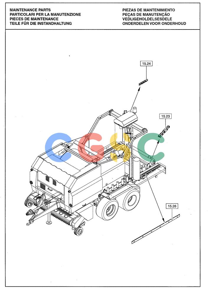 凯斯零件查询(RBX341) - SILAGE PACK ROUND BALER (3/03-12/05) (0.0039A[01]) - MAINTENANCE PARTS Case Agriculture