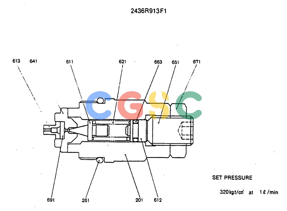 神钢零件查询(MD140C) - EXCAVATOR BTW YPU0301 - YPU0500 (1/80-12/06) (16-003) - VALVE ASSY, RELIEF Kobelco