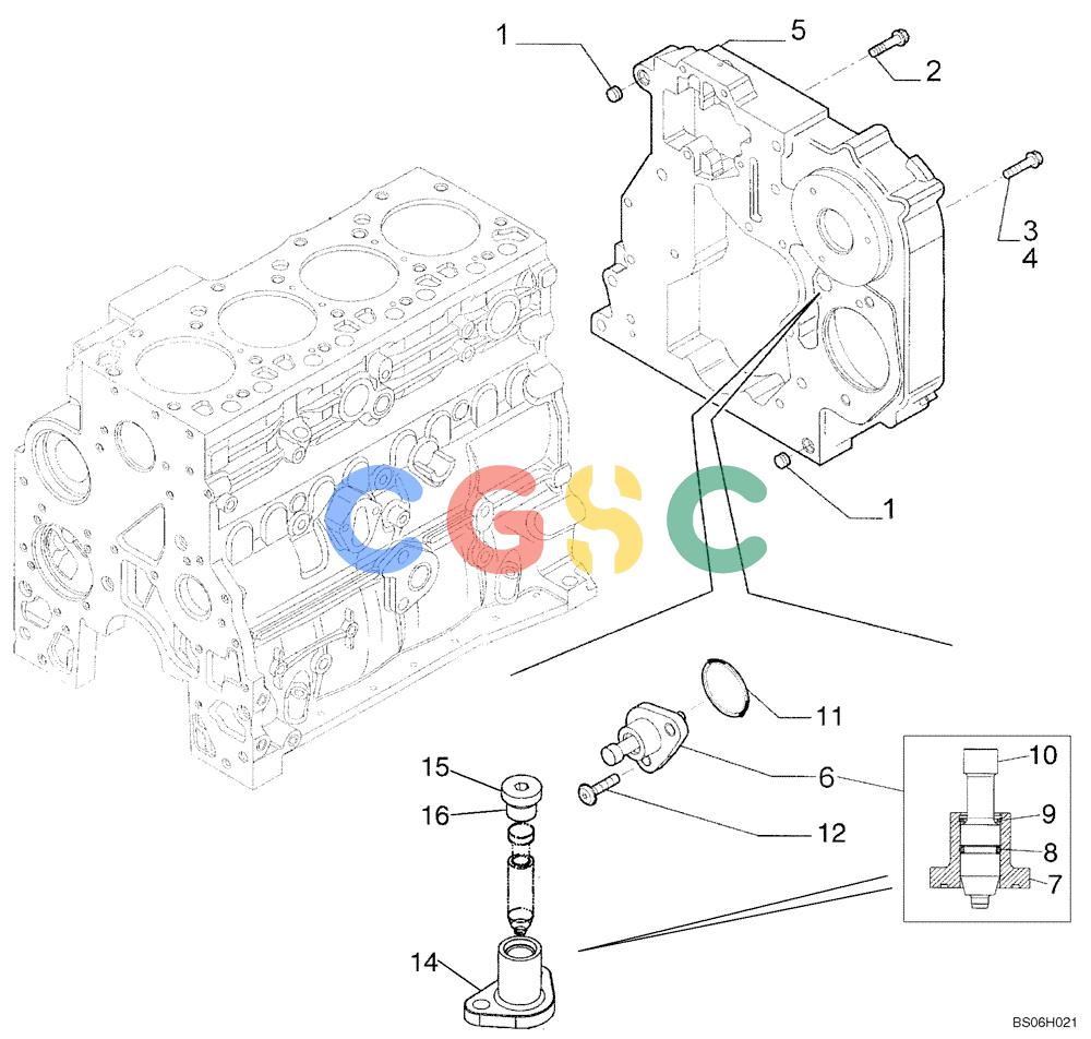 纽荷兰零件查询(D85) - CRAWLER DOZER - NA (1/06-) (02-13) - GEAR COVER - REAR HOUSING New Holland Constructuion