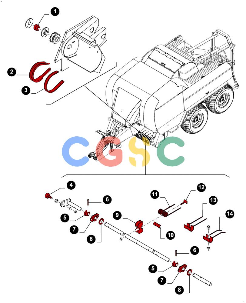 凯斯零件查询(LB433S) - BIG RECTANGULAR BALER (9/08-12/12) (00.00LB023[01]) - MAINTENANCE PARTS, PICK-UP FRAME, PICK-UP REEL Case Agriculture