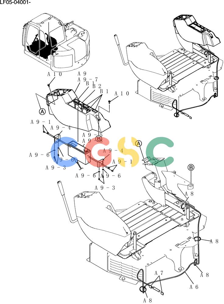 纽荷兰零件查询(E80BMSR) - CRAWLER EXCAVATOR ASN LF05-04001 - (N8TA18060) (129-17[1]) - RADIO INSTAL New Holland Constructuion