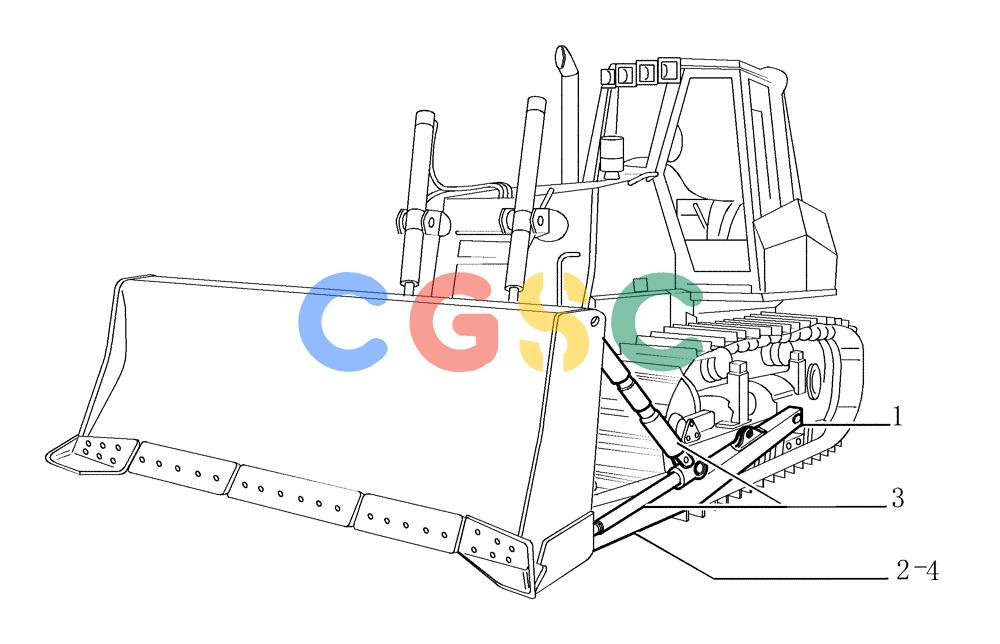 纽荷兰零件查询(DC180.B) - CRAWLER DOZER TIER 2 (3/03-) (9.472[01]) - C-FRAME - MECHANIC TILT (LT) - 784298021 - VERSION (01) New Holland Constructuion