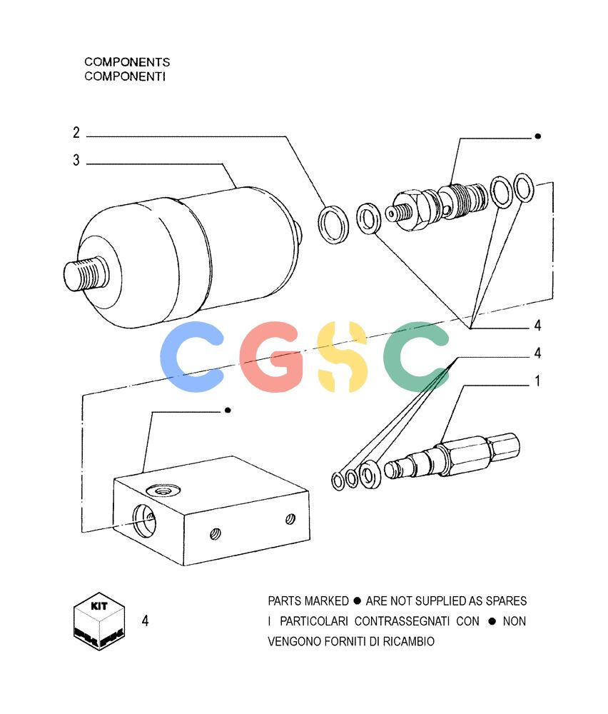 纽荷兰零件查询(FL175) - CRAWLER LOADER (N.A. VERSION) (6/92-) (3.437[07]) - CONTROL VALVE LINKAGE - VALVE New Holland Constructuion