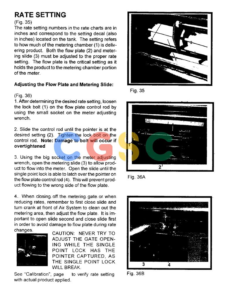 凯斯零件查询(3503) - CONCORD AIR SYSTEM (1/96-12/00) (B16) - RATE SETTING Case Agriculture