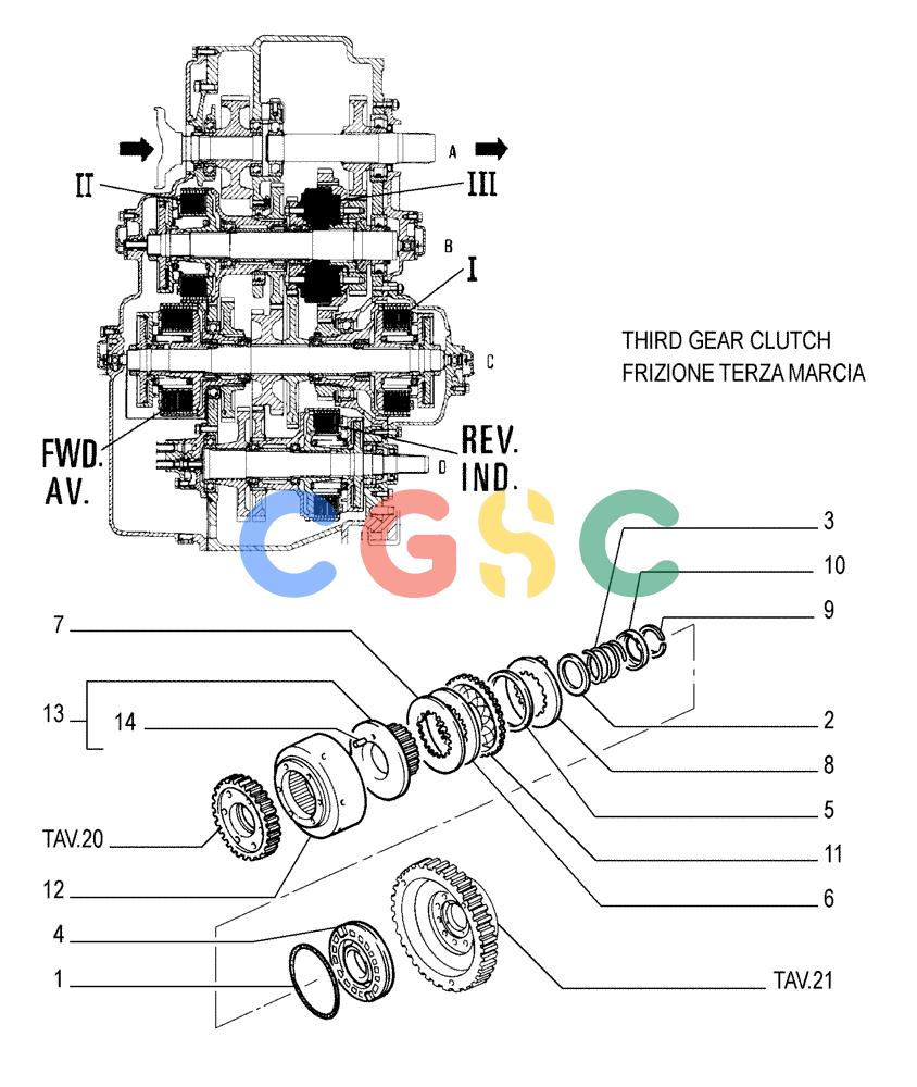 纽荷兰零件查询(FD175) - CRAWLER DOZER (N.A. VERSION)(S/N 061640 & AFTER) (1/93-) (1.211[19]) - TRANSMISSION - COMPONENTS New Holland Constructuion
