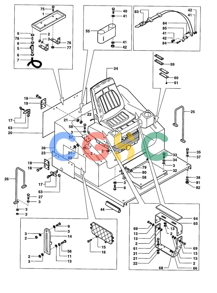 纽荷兰零件查询(DC80) - CRAWLER DOZER (N.A. VERSION) (4/99-) (5.669[01L]) - OPERATOR'S COMPARTMENT (DC80 STD. S/N 13141260 & UP; LGP S/N 13145063 & UP) New Holland Constructuion