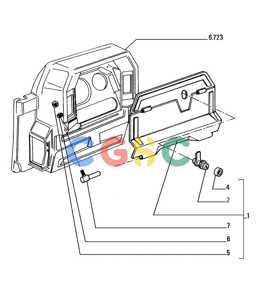 纽荷兰零件查询(FD255) - CRAWLER DOZER (N.A. VERSION) (7/95-) (5.669[02]) - OPERATOR'S COMPARTMENT New Holland Constructuion