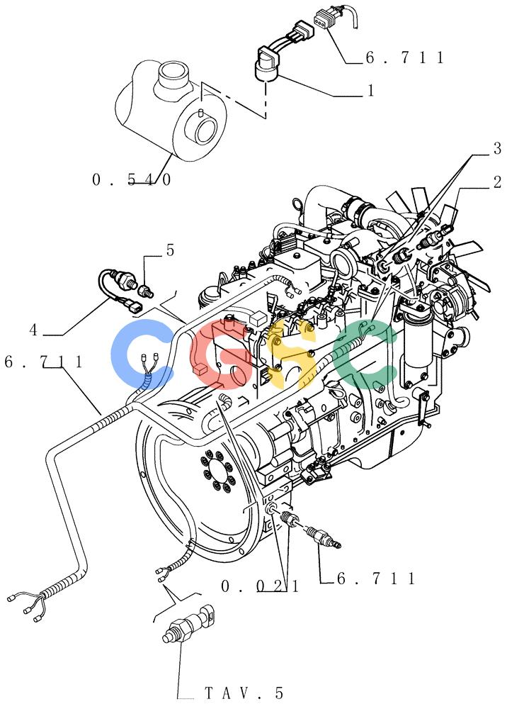 纽荷兰零件查询(DC150LT) - CRAWLER DOZER (6/00-) (6.712[03]) - ELECTRIC COMPONENTS New Holland Constructuion