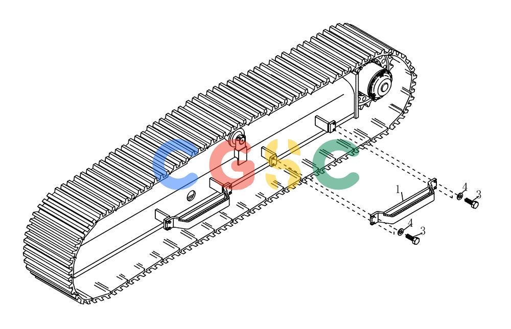 纽荷兰零件查询(EC215) - CRAWLER EXCAVATOR (11/99-) (01.810[001]) - STEPS INSTALL.MATERIAL FOR 700,800 (S/N 721501-UP) New Holland Constructuion
