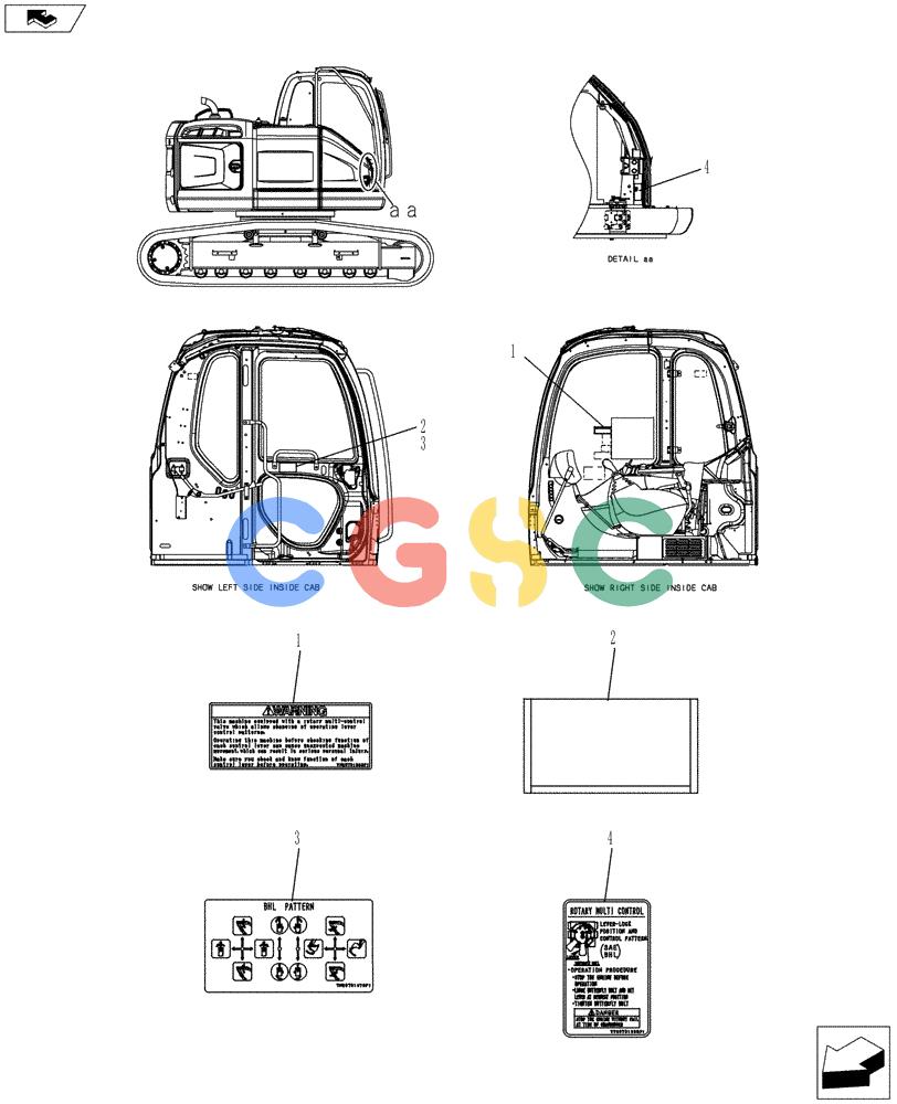 神钢零件查询(ED150-2) - BLADE RUNNER EXCAVATOR/DOZER ASN LH01-01001 (1/09-12/12) (06-005[00]) - NAME PLATE INSTALLATION Kobelco