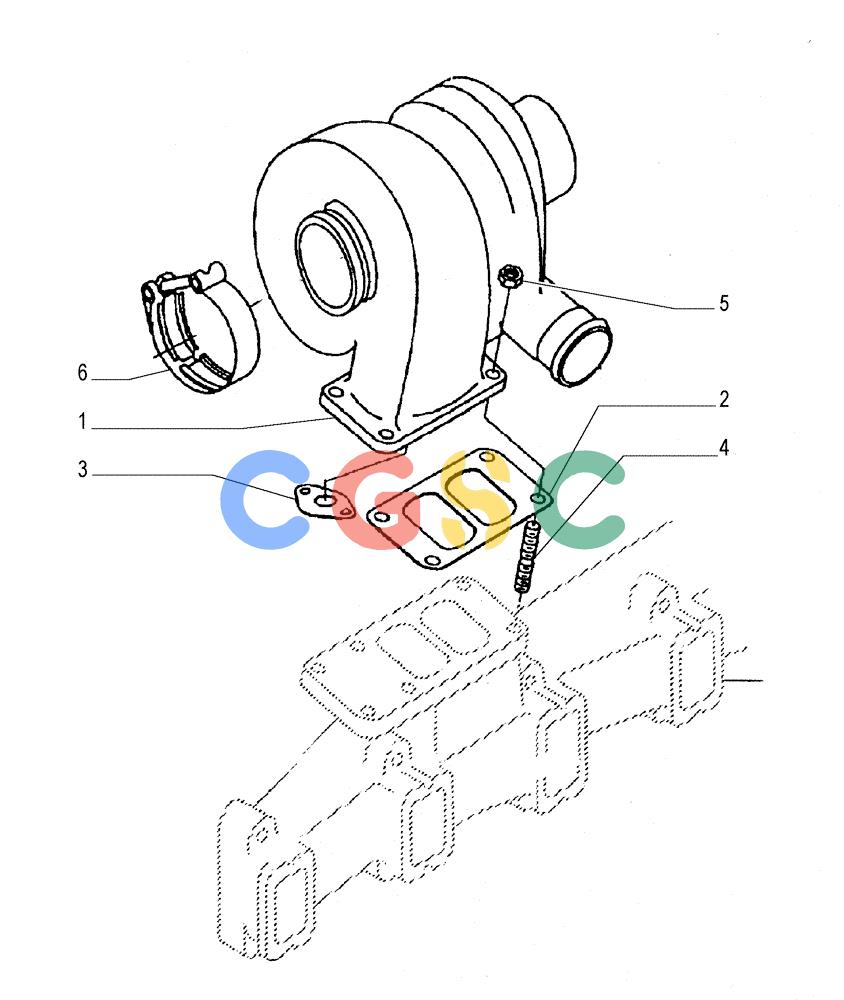 纽荷兰零件查询(FL145) - CRAWLER LOADER (N.A. VERSION) (11/98-) (0.240[01]) - TURBOCHARGER New Holland Constructuion