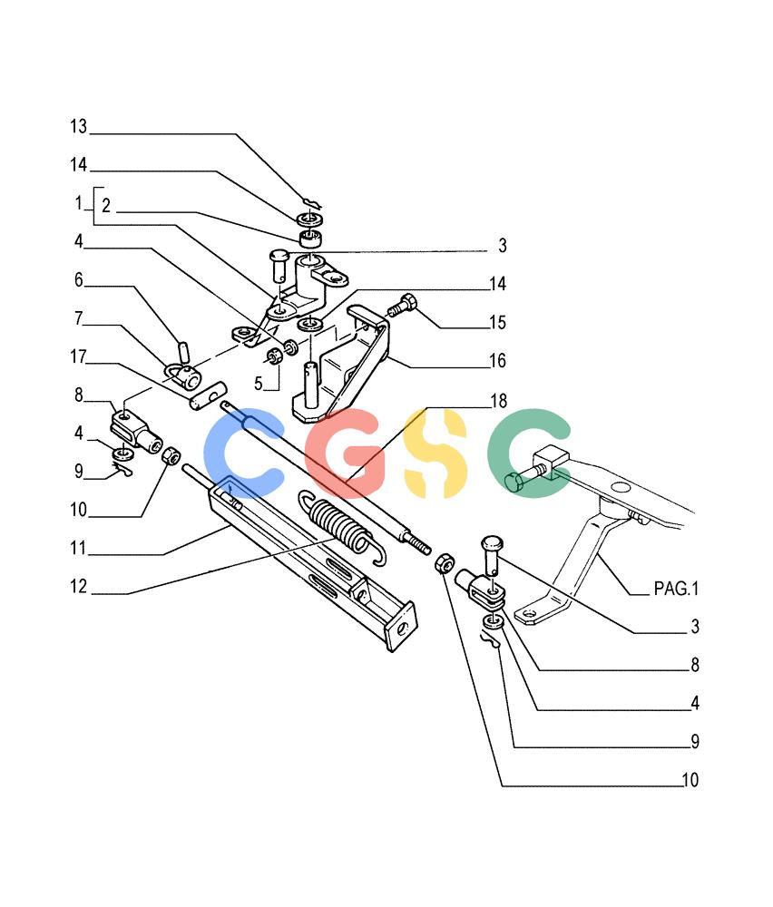 纽荷兰零件查询(FL175) - CRAWLER LOADER (N.A. VERSION) (6/92-) (0.520[02]) - THROTTLE CONTROL New Holland Constructuion