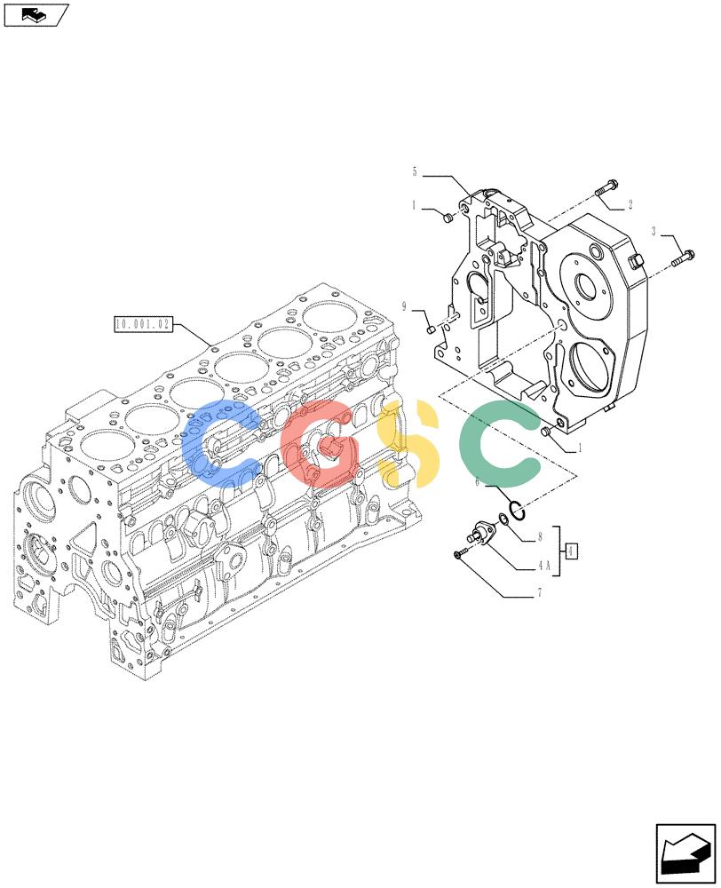 神钢零件查询(F4GE9684F J602) - ENGINE - 504375333 - 84250815 (1/13-) (10.106.03) - CRANKCASE COVERS (2852319) Kobelco