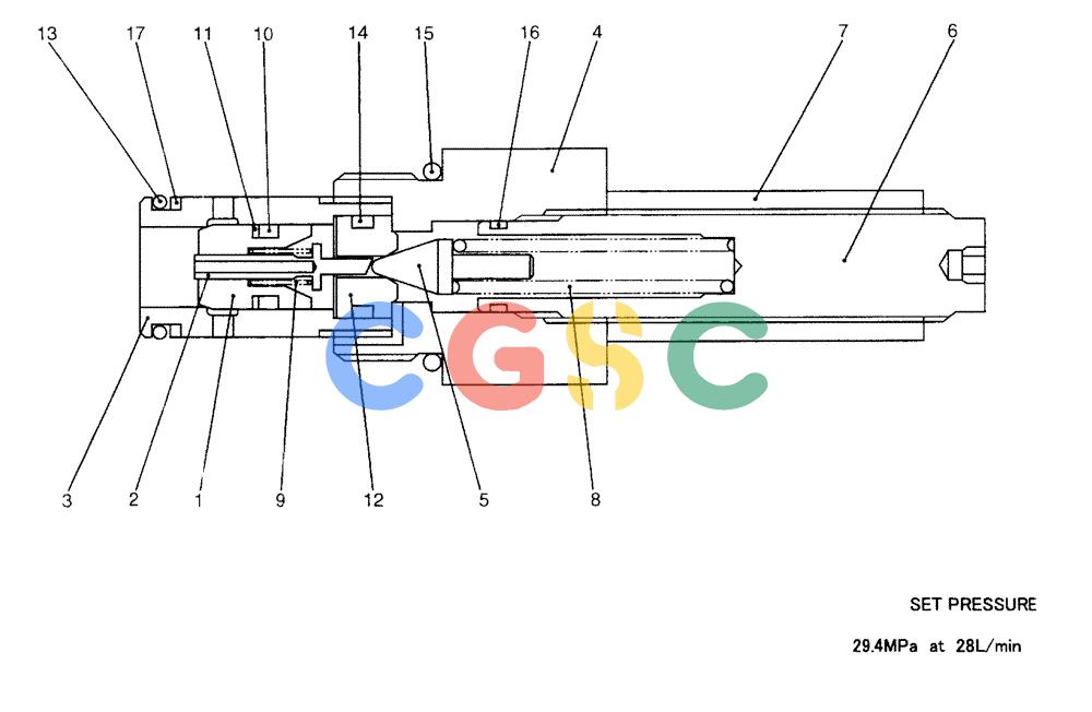 纽荷兰零件查询(E70) - MIDI CRAWLER EXCAVATOR (NA) (1/06-) (152) - VALVE ASSEMBLY, MAIN RELIEF New Holland Constructuion