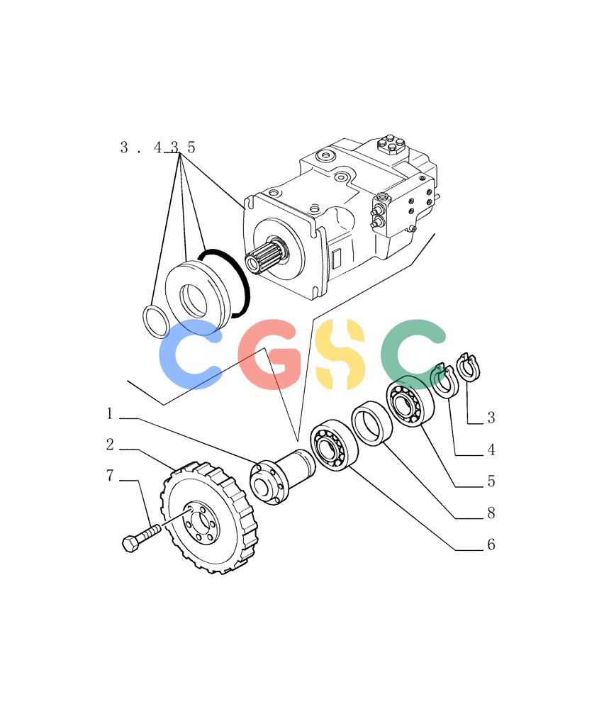 纽荷兰零件查询(DC150.B) - CRAWLER DOZER TIER 2 (3/03-) (1.200[05]) - UNIT TORQUE CONVERTER New Holland Constructuion