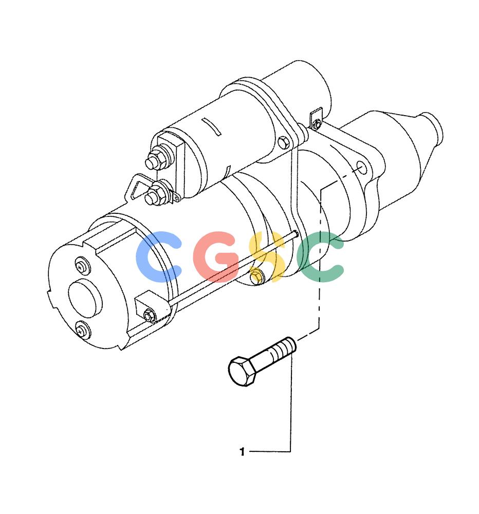 纽荷兰零件查询(DC100) - CRAWLER DOZER (N.A. VERSION) (4/00-) (0.360[02]) - STARTER MOTOR DC70 - DC80 - DC100 New Holland Constructuion