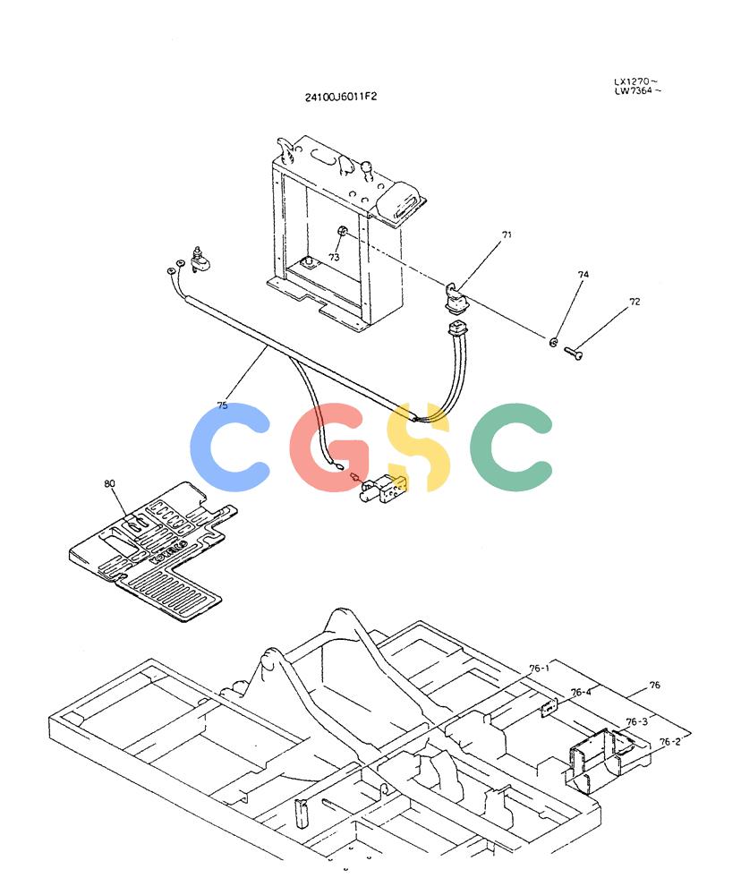 神钢零件查询(K904DL) - EXCAVATOR ASN LX1201 (1/84-12/03) (03-018[02]) - CONTROL ASSY (DOZER) (FOR EXPORT) P/N 24100J6011F2 Kobelco
