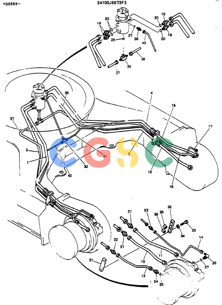 神钢零件查询(MD200BLC) - EXCAVATOR ASN YQ0565 (1/80-12/06) (06-009) - HYDR LINES, LOW Kobelco
