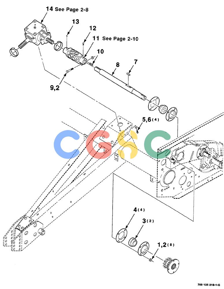 凯斯零件查询(RS561A) - CASE IH ROUND BALER (1/99-12/00) (2-006) - MAIN DRIVE ASSEMBLY Case Agriculture