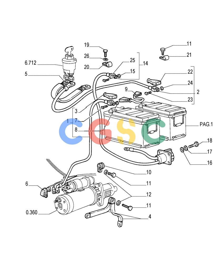 纽荷兰零件查询(FL175) - CRAWLER LOADER (N.A. VERSION) (6/92-) (6.701[02]) - BATTERY - STARTING CABLES New Holland Constructuion