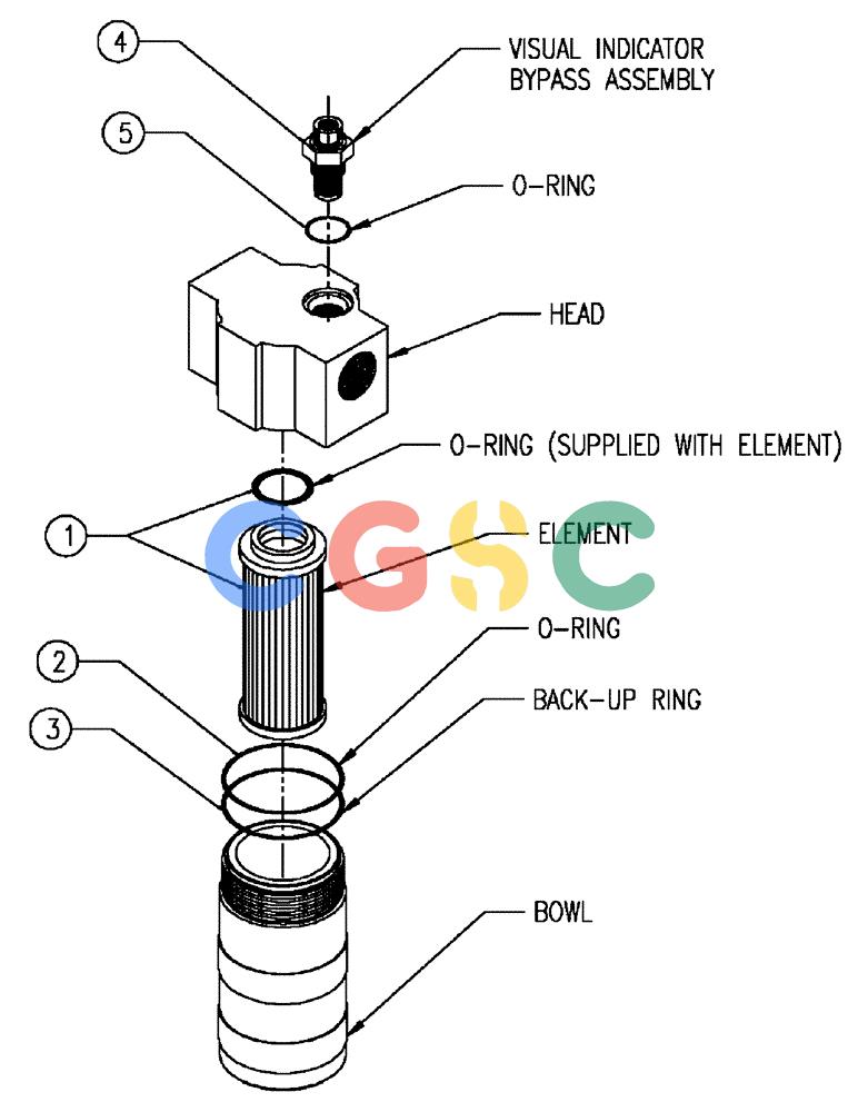 凯斯零件查询(438) - FLEX-AIR APPLICATOR - 2003 (3/03-10/03) (07-016) - FILTER, FAIRY-ARLON, HI P Case Agriculture
