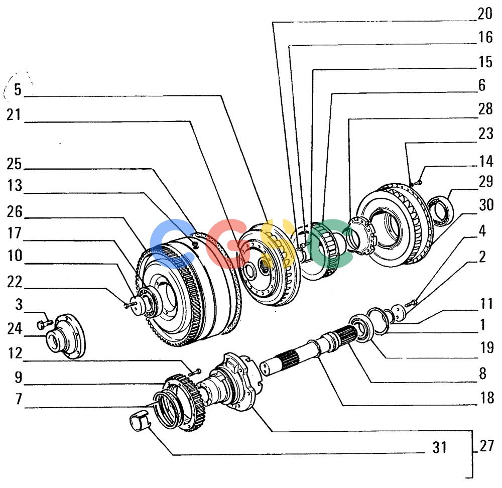 纽荷兰零件查询(FL14E) - CRAWLER LOADER (B1.05[001]) - TORQUE CONVERTER New Holland Constructuion