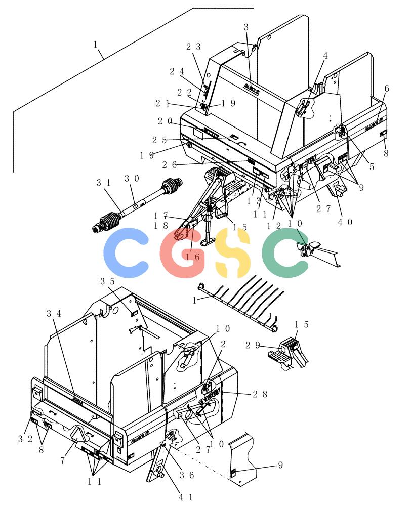 凯斯零件查询(RBX561) - CASE IH ROUND BALER (12/01-8/02) (051) - DECALS Case Agriculture