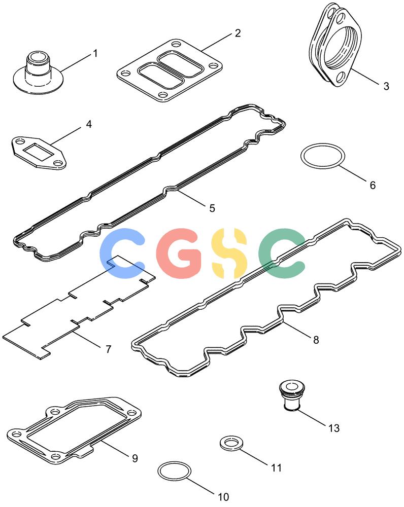 凯斯零件查询(FLX3020) - FLOATER (6/06-1/12) (02-17) - GASKET KIT - VALVE GRIND Case Agriculture