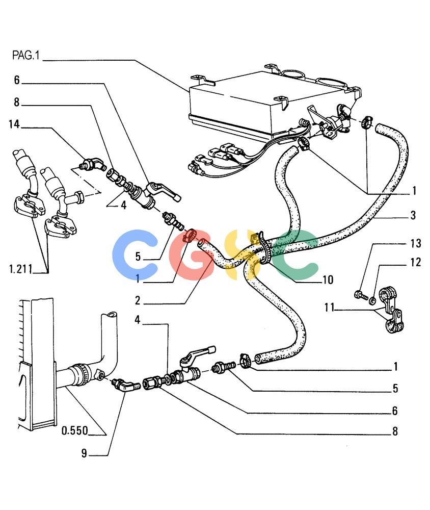 纽荷兰零件查询(FD255) - CRAWLER DOZER (N.A. VERSION) (7/95-) (9.665[02]) - AIR CONDITIONING - OPTIONAL CODE 76020595 New Holland Constructuion