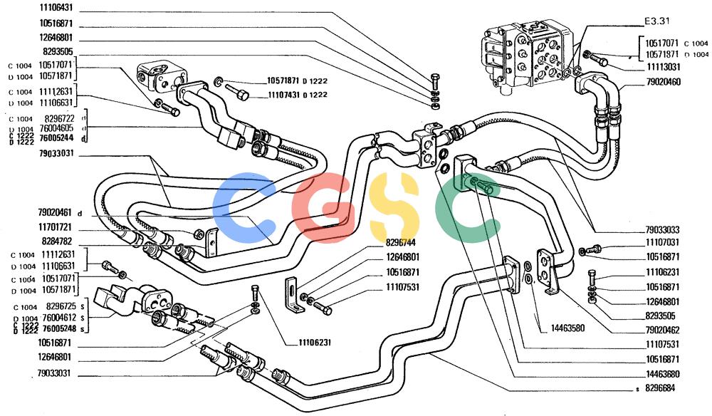 纽荷兰零件查询(FD20) - CRAWLER DOZER (E3.02[002]) - HYDRAULIC SYSTEM (Jul 5 2006 2:17PM) New Holland Constructuion