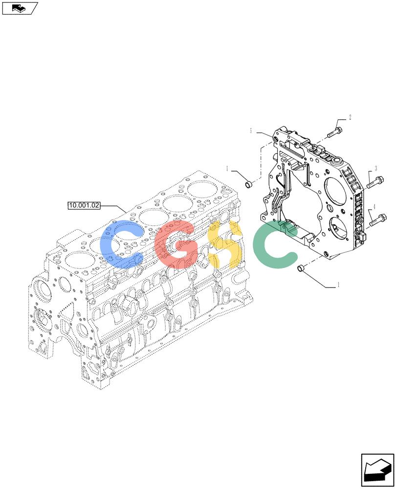 神钢零件查询(F4HFE613T A004) - ENGINE 504384900 - 84232924 (3/11-) (10.102.04) - CRANKCASE COVERS (2859268) Kobelco