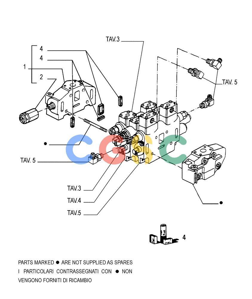 纽荷兰零件查询(FD175) - CRAWLER DOZER (N.A. VERSION)(S/N 061640 & AFTER) (1/93-) (3.436[02]) - EQUIPMENT CONTROL VALVE - COMPONENTS New Holland Constructuion