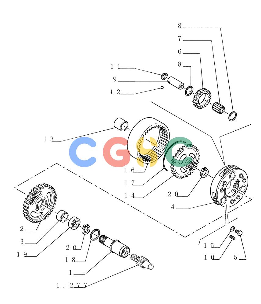 纽荷兰零件查询(DC150PS) - CRAWLER DOZER (1.266[06]) - REAR TRANSMISSION New Holland Constructuion