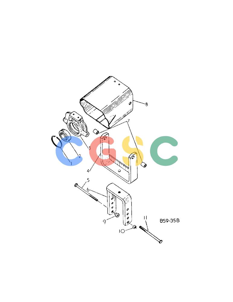 凯斯零件查询(425) - INTERNATIONAL HARVESTER RECTANGULAR BALER (1/76-12/85) (A-14) - PTO CENTER BEARING AND BRACKET Case Agriculture