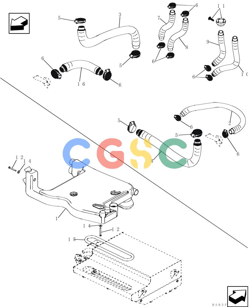 纽荷兰零件查询(DC95) - CRAWLER DOZER (8/04-) (09-43) - CAB - AIR CONDITIONING DUCTS New Holland Constructuion